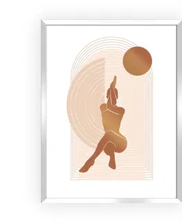 Obrazy Obraz Yoga Figures I 30x40cm copper
