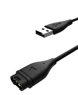 Príslušenstvo k wearables FIXED Nabíjací USB kábel pre smartwatch Garmin, čierny FIXDW-796