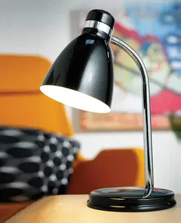 Stolové lampy na písací stôl Nordlux Moderná stolová lampa CYCLONE čierna