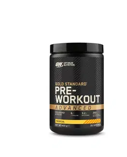 posilňovanie Pre Workout Advanced Gold Standard Tropical 420 g
