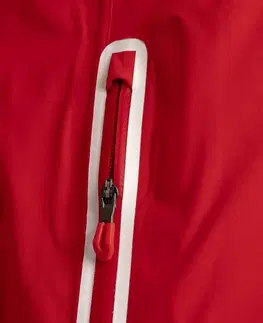 bundy a vesty Pánska nepremokavá golfová bunda do dažďa RW500 červená