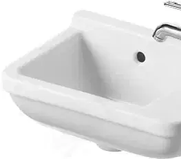 Kúpeľňa DURAVIT - Starck 3 Umývadielko, 400x260 mm, s prepadom, s otvorom na batériu vpravo, biela 0751400000