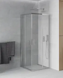 Sprchovacie kúty MEXEN - Rio sprchovací kút štvorcový 90x90, transparent, chróm 860-090-090-01-00