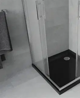 Vane MEXEN/S - Rio sprchovací kút 70x70, dekor, chróm + vanička so sifónom 860-070-070-01-30-4070
