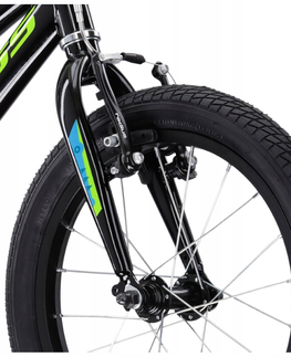 Bicykle Detský bicykel Kross Racer 3.0 16" Gen 004 čierna/zelená/modrá