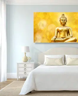 Obrazy Feng Shui Obraz zlatá socha Budhu