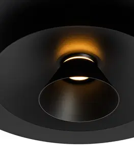 Zavesne lampy Dizajnové závesné svietidlo čierne vrátane LED 3-stupňovo stmievateľné - Pauline
