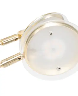 Stojace lampy Dizajnová stojanová lampa z mosadze vrátane LED 5 svetiel - šesťdesiate roky Trento
