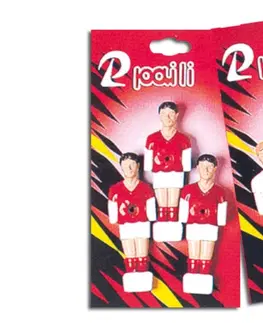 Stolné futbaly Náhradní hráči na stolný futbal - 3 kusy červené