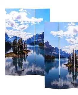 Paravány Paraván horské jazero Dekorhome 244x180 cm (6-dielny)