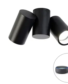 Bodove svetla Smart spot čierny nastaviteľný vrátane 2 Wifi GU10 - Michael