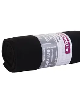 Ozdobné prikrývky Fleecová deka 130x160 čierna