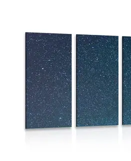 Obrazy vesmíru a hviezd 5-dielny obraz nádherná mliečna dráha medzi hviezdami