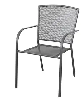 Záhradne kovové kreslá Oceľová stolička XT3083