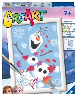Kreatívne a výtvarné hračky RAVENSBURGER - CreArt Disney: Ľadové kráľovstvo: Rozosmiaty Olaf