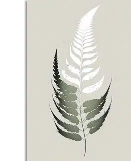 Obrazy stromy a listy Obraz minimalistický lístok z paprade