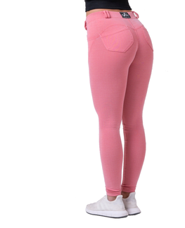 Dámske klasické nohavice Legíny Nebbia Dreamy Edition Bubble Butt 537 Powder Pink - S