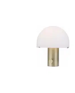 Lampy Leuchten Direkt Leuchten Direkt 14433-60 - Stmievateľná stolná lampa DIPPER 1xE27/10W/230V mosadz 