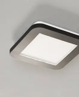 Stropné svietidlá Reality Leuchten Stropné LED svietidlo Camillus, štvorcové, 17 cm