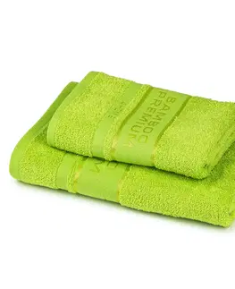 Uteráky 4Home Sada Bamboo Premium osuška a uterák zelená, 70 x 140 cm, 50 x 100 cm 