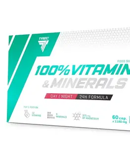 Komplexné vitamíny 100% Vitamins & Minerals - Trec Nutrition 60 kaps.
