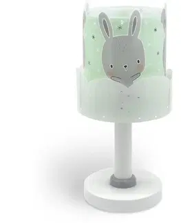 Lampy Dalber Dalber 61151H - Detská lampička BUNNY 1xE14/40W/230V zelená 