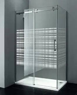 Sprchovacie kúty GELCO - DRAGON bočná stena 900mm, sklo CANVAS, ľavé GD7990SL