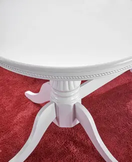 Jedálenské stoly HALMAR Joseph rustikálny rozkladací jedálenský stôl biela