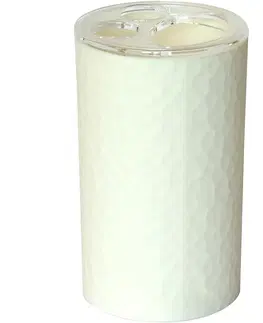Kúpeľňové doplnky Pohár na zubnú kefku Nordic biela