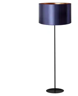 Lampy   - Stojacia lampa CANNES 1xE27/15W/230V 45 cm fialová/medená/čierna 
