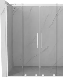 Sprchovacie kúty MEXEN/S - Velar Duo posuvné sprchové dvere 170, transparent, białe 871-170-000-02-20