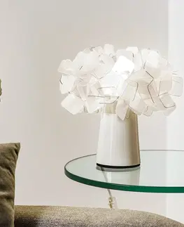 Lampy na nočný stolík Slamp Slamp Clizia dizajnérska stolová lampa dymovosivá