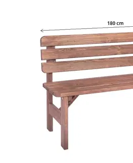 Záhradné lavice Záhradná lavička MIRIAM Rojaplast 180 cm