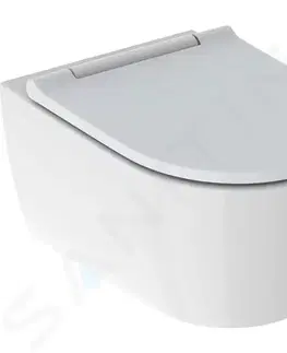 Záchody GEBERIT - ONE Závesné WC s doskou SoftClose, TurboFlush, KeraTect, biela 500.201.01.1