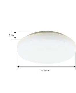 Stropné svietidlá PRIOS Prios Artin stropné LED svetlo snímač okrúhle 22cm