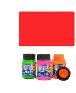 Hračky VEMA - ACR Farba na textil 37ml, Fluorescent Red 103