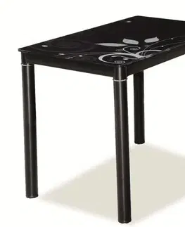 Jedálenské stoly Jedálenský stôl TAMAR 100x60, čierny