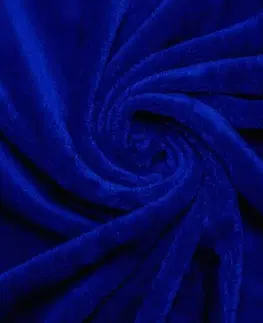 Plachty Jahu Prestieradlo Mikroplyš tm. modrá, 180 x 200 cm