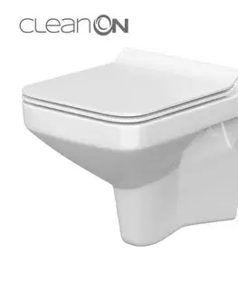 Záchody DEANTE Podstavný rám, pre závesné WC misy bez tlačidla + WC CERSANIT CLEANON COMO + SEDADLO CST_WC01 X CO1