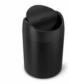 Odpadkové koše Simplehuman Odpadkový kôš na stôl MINI 1,5 l, čierna