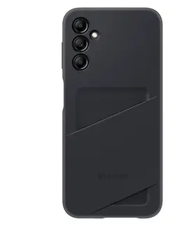Puzdrá na mobilné telefóny Zadný kryt Card Slot Cover pre Samsung Galaxy A14 a A14 5G, čierna EF-OA146TBEGWW