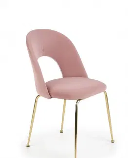 Jedálenské stoličky a kreslá Jedálenská stolička K385 Halmar Ružová