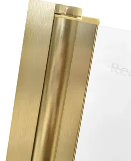Sprchové dvere REA - Skladacia vaňová zástena AGAT-2 100 BRUSH GOLD REA-K9777