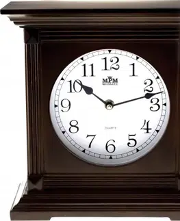 STOLOVÉ HODINY Stolové hodiny MPM, 2705.54 - tmavé drevo, 26cm