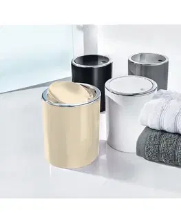 Kúpeľňový nábytok Kleine Wolke Kozmetický odpadkový kôš Clap Mini 1,5 l, biela