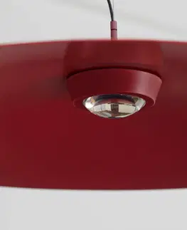 Závesné svietidlá Luceplan Luceplan Koinè LED závesné svietidlo 927 Ø37cm červená