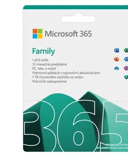 Hry na PC Microsoft 365 pre rodiny - 12 mesiacov