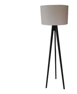 Lampy  Stojacia lampa ROLLER 1xE27/60W/230V wenge šedá 