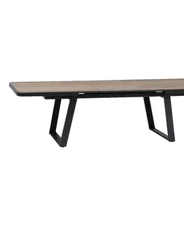 Stolčeky DEOKORK Hliníkový stôl GALIA 220/280x113 cm (antracit)