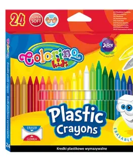 Hračky PATIO - Colorino voskovky gumovateľné 24 farieb
